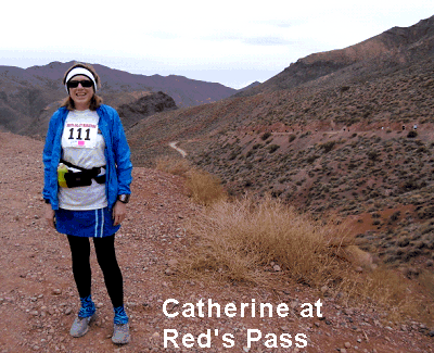 Catherine at Red's Pass